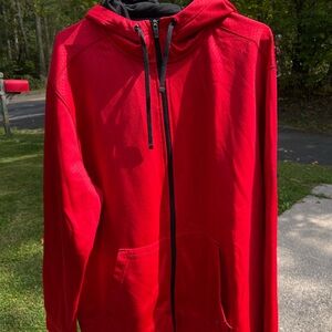 Red Zip-Up Hoodie